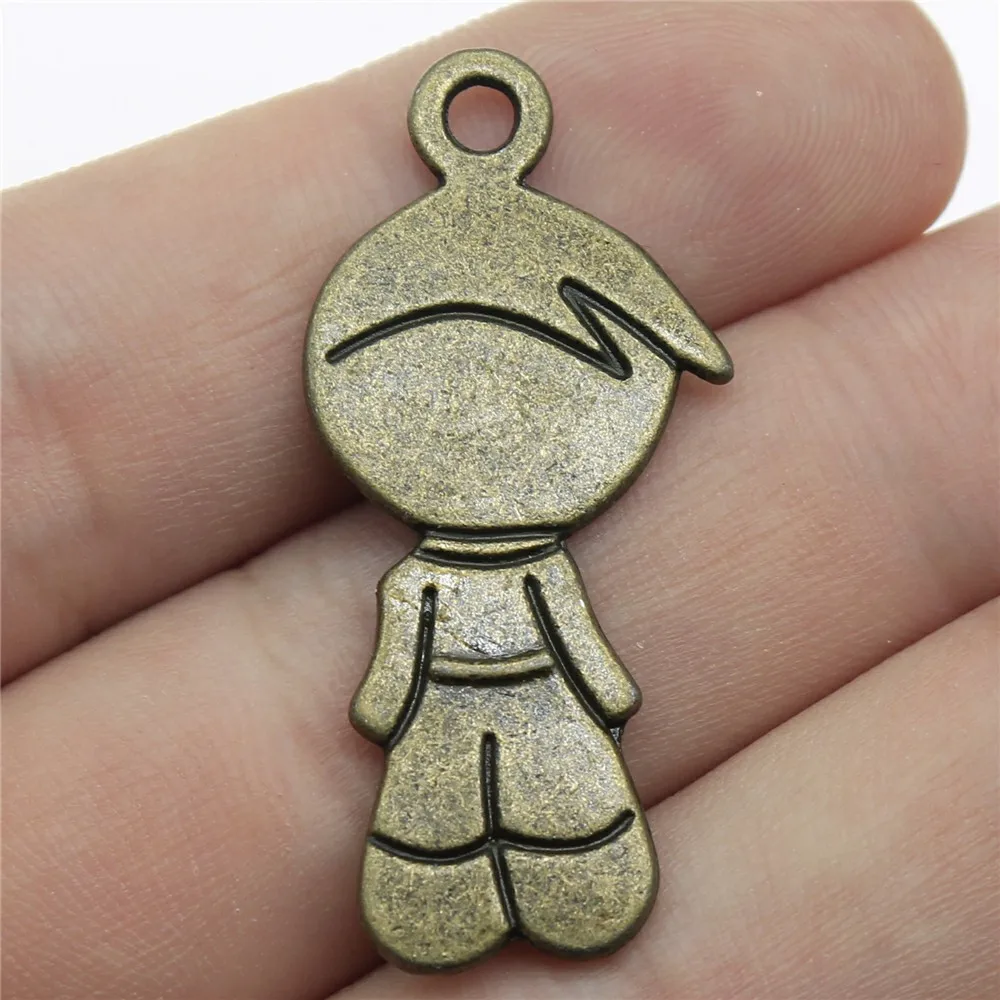 

6pcs 40x18mm Pendant Boy Sunshine Boy Charm Pendants For Jewelry Making Antique Silver Color Boy Pendants