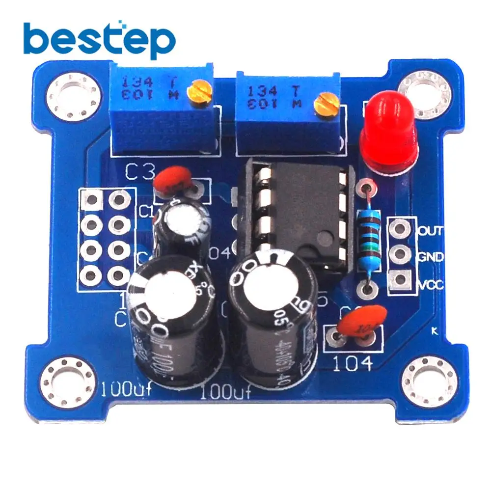 Импульсный генератор NE555 импульсный стартер Настраиваемый Модуль рабочего цикла