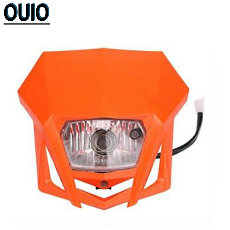 4 цвета Мотокросс внедорожный мотоцикл светильник сборки номерной знак лампа