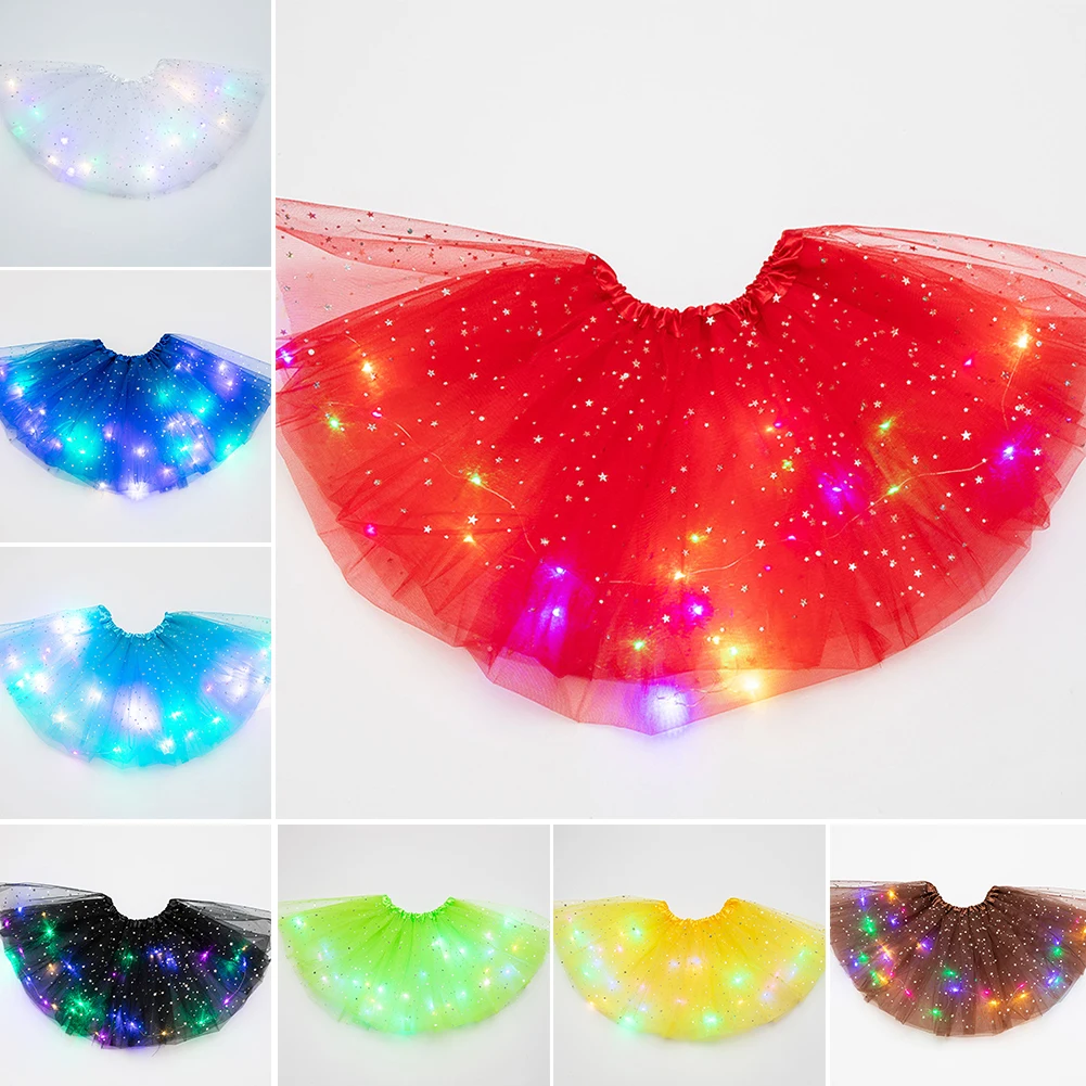 Юбка-американка для девочек Вечерние пышные блестящие платья Одежда танцев