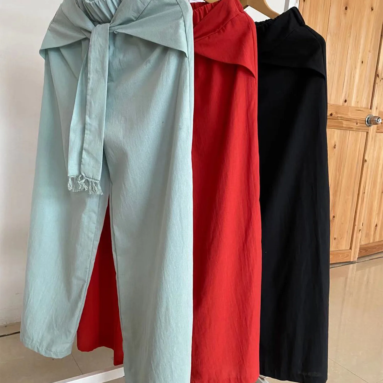 

Wide Leg Pants Casual High Waist Pants Ladies Trousers Baggy Pants Women Summer Trousers Women Pantalones De Mujer Ropa De Mujer