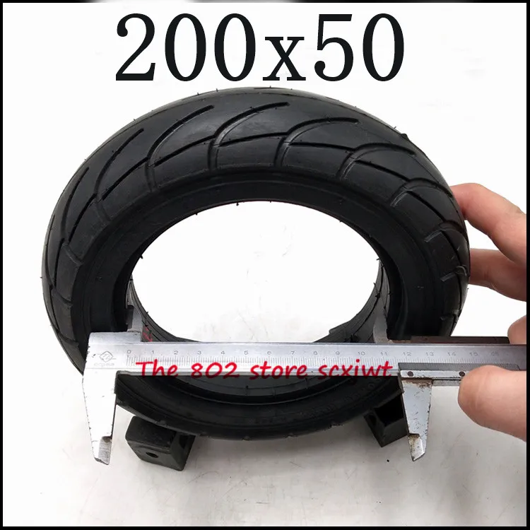 

Lightning Delivery 200x50 Solid Tyre,8-inch Tubeless Tyre 200*50 Explosion-proof Tire for Mini Electric Scooter Rear Tire Parts