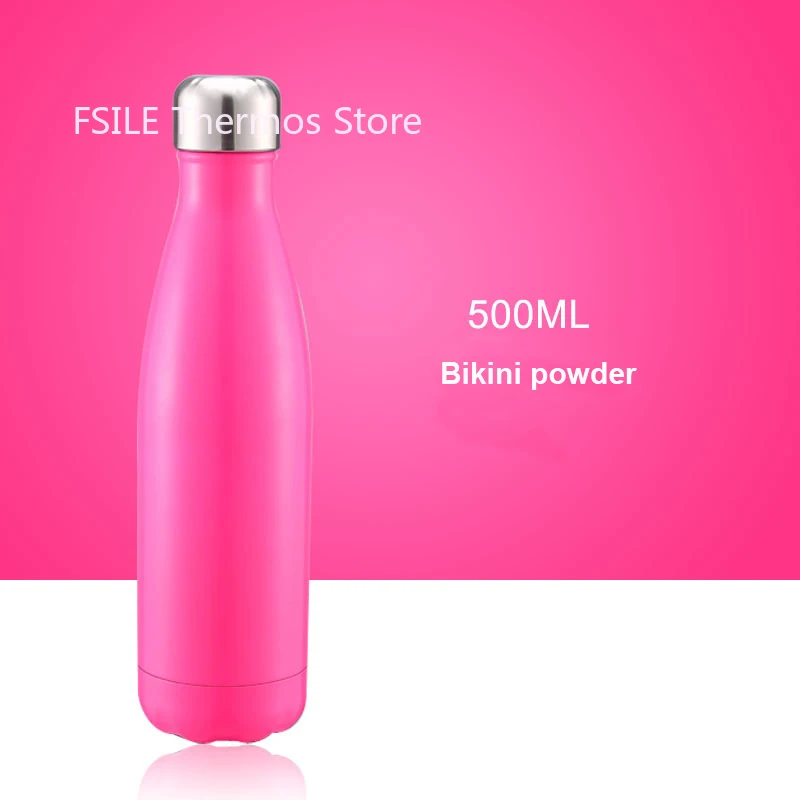 

500ML Double layer Stainless Steel Water Vacuum Flask Portable Vacuum Insulated Gym Class Winter Hike Thermos