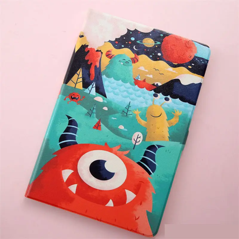 E053 Тонкий чехол из искусственной кожи для samsung Galaxy Tab S4, 10,5 дюймов, T830 T835, SM-T830, умный чехол, чехол для планшета, окрашенная оболочка+ пленка+ стилус - Цвет: E053