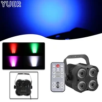 mini full color four eye par light dmx512 7ch strobe dyeing effect lighting for dj disco stage bar indoor music party club room
