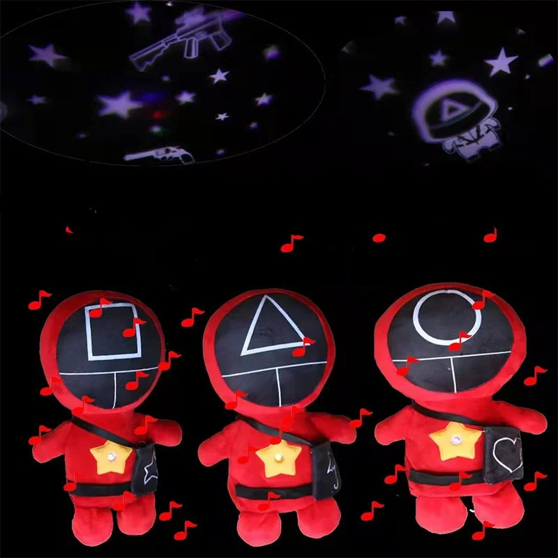 

Squid Game Round Six Lamp Color Change Decoration Glowing Musical Projection Stundent Festival Kid Gift Funny Doll Hot New 2021