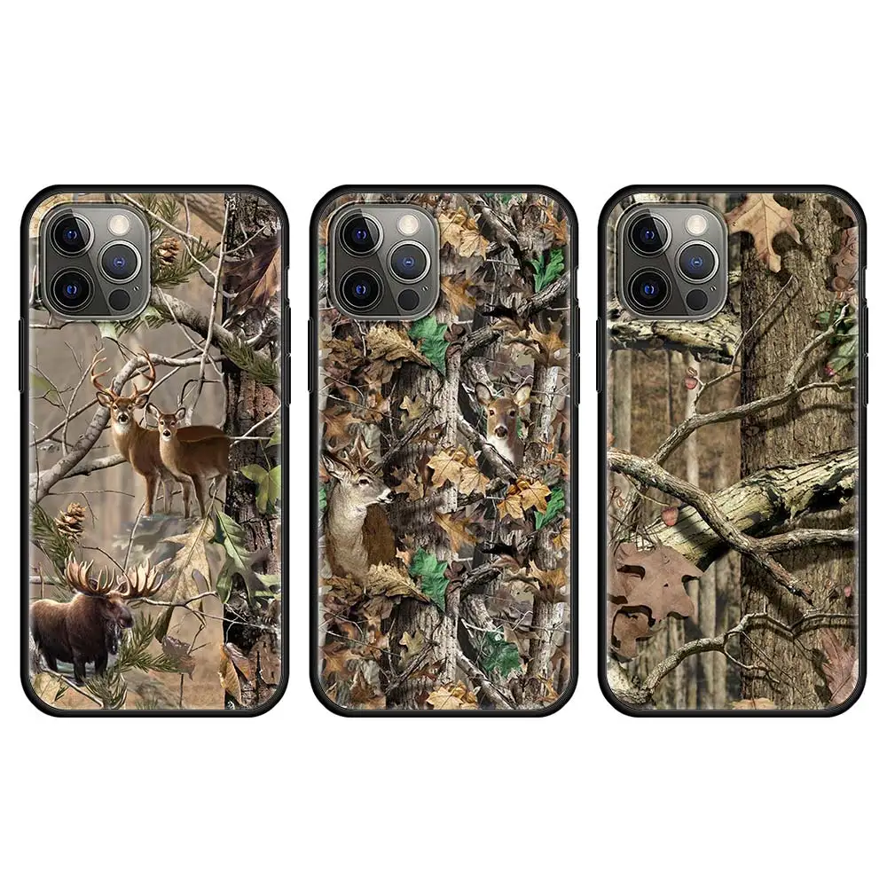 mobile phones case for apple iphone 13 11 pro max 7 8 plus 12 mini soft cover x xr xs 6 6s celular coque realtree real tree camo free global shipping