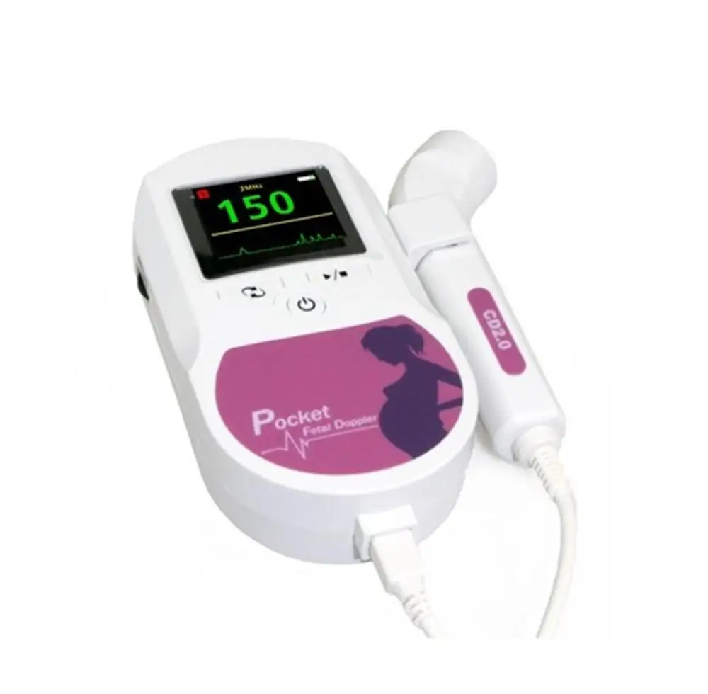 

CONTEC baby Heart Beat Monitor color LCD 3Mhz probe Fetal Dopler,baby sound,free gel