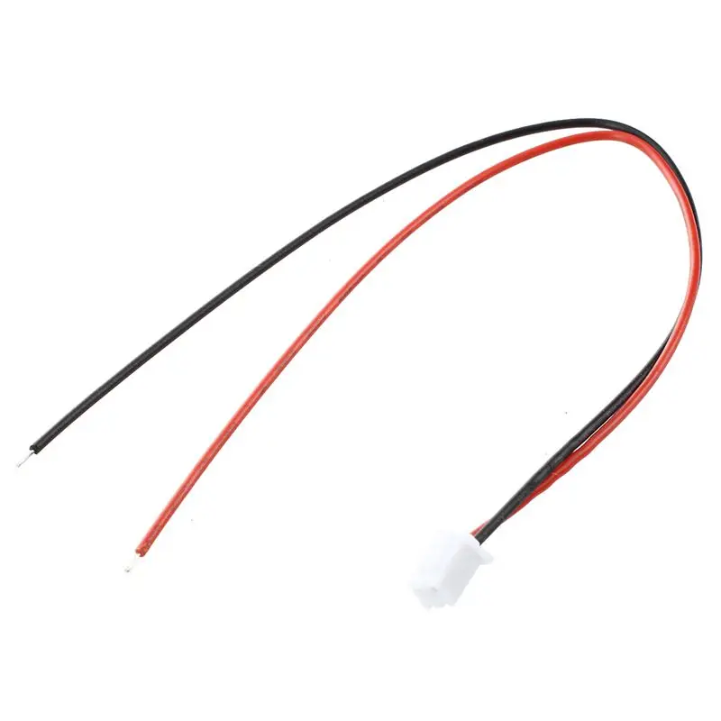 5 шт. 24 AWG JST XH2.54 2 контактный штепсельный разъем провода волоконного кабеля 20 см