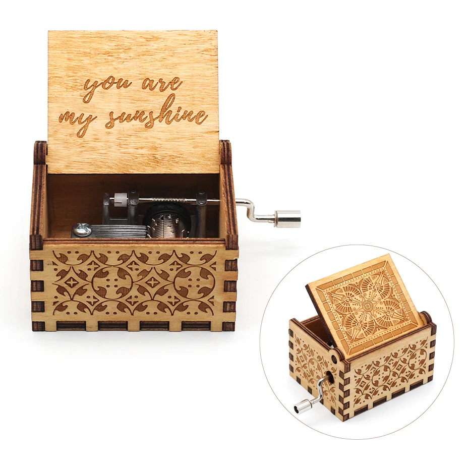 Музыкальная шкатулка с ручным приводом ты моя песня на тему солнца Love Dad Mom дочь