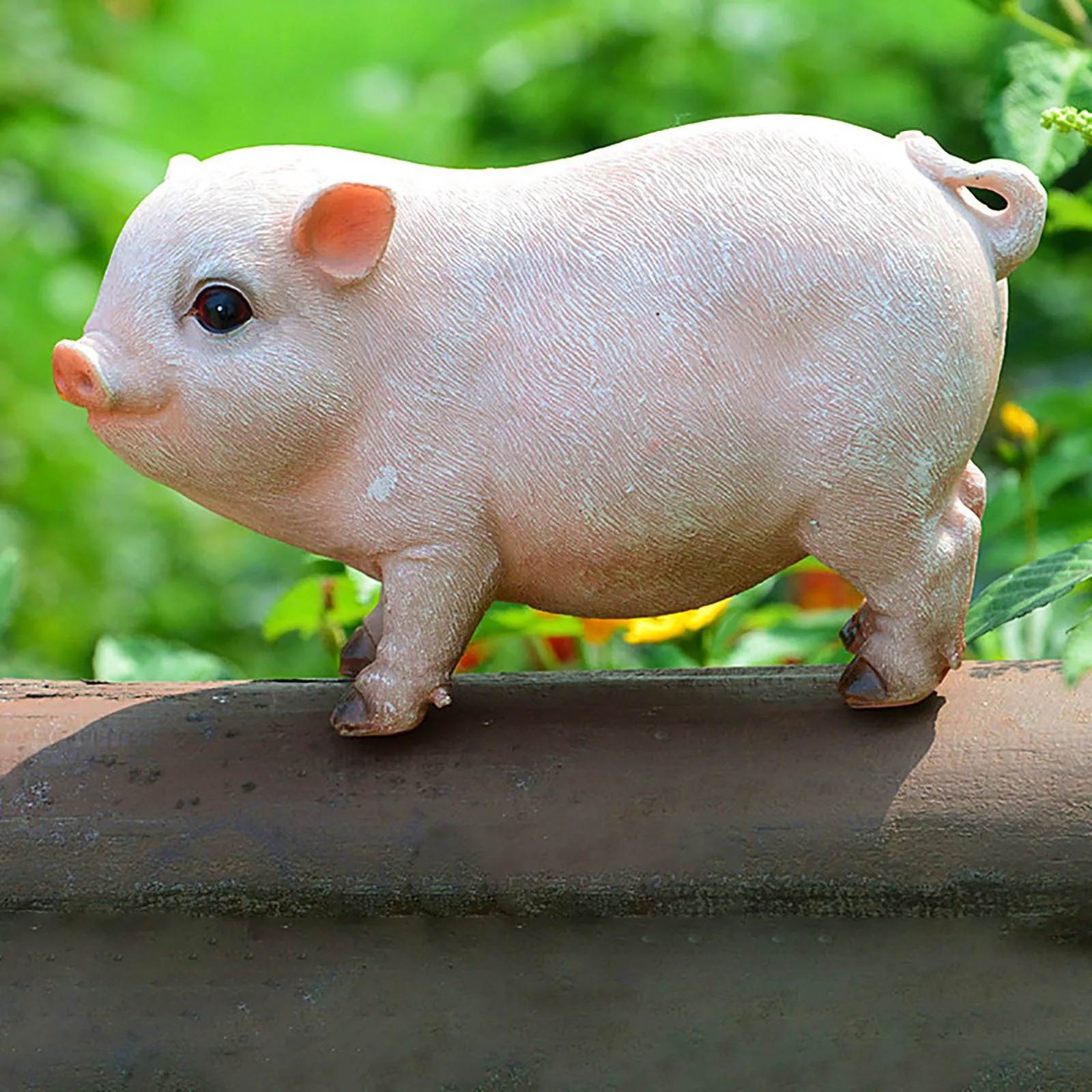 Cute Pig Decoration Resin Crafts Piggy Ornaments Bedroom Living Room Desktop Garden Decorations Украшение дома #40 | Дом и сад