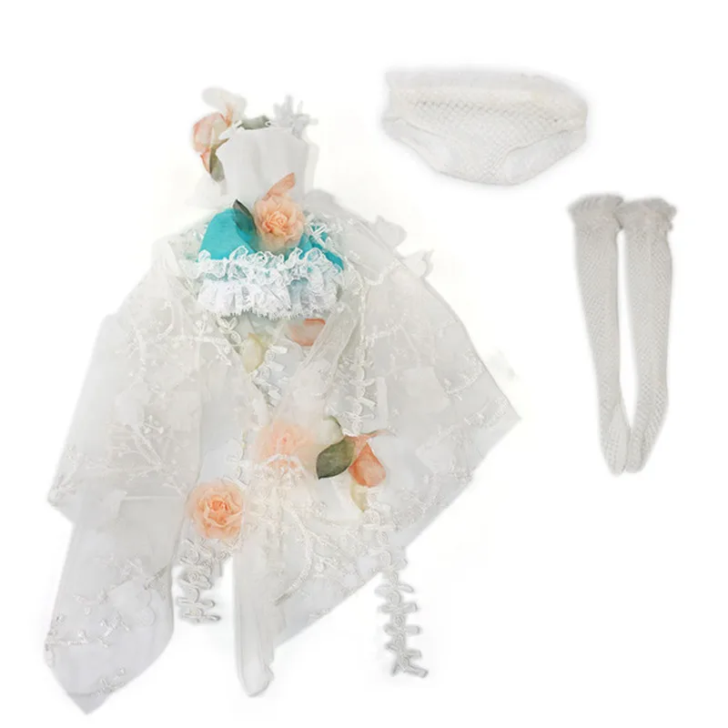 Фея мечты только для 1/4 bjd 45 см кукла белый цветок платье леггинсы чулки костюм