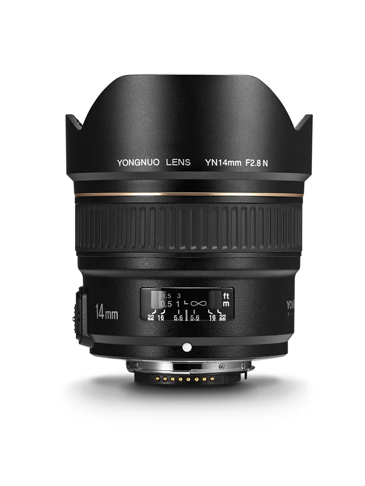 YN 14mm f2.8 Ultra-wide Angle Lens Full Frame Large Aperture AF Fixed Focus for CANON 7D 5D 70D Nikon D300 D550 D3000 DSLR | Электроника