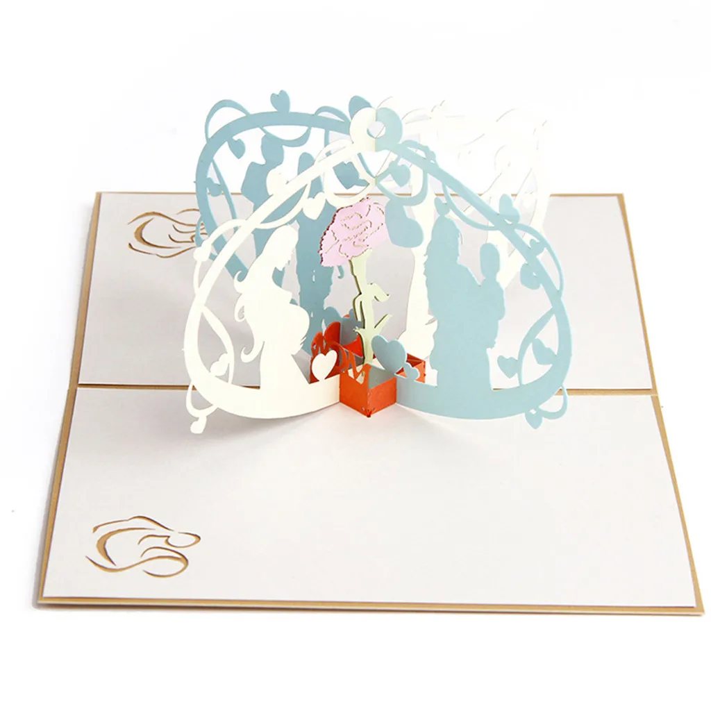 Подарок на день матери романтический 3d трехмерный картон ручной работы подарок