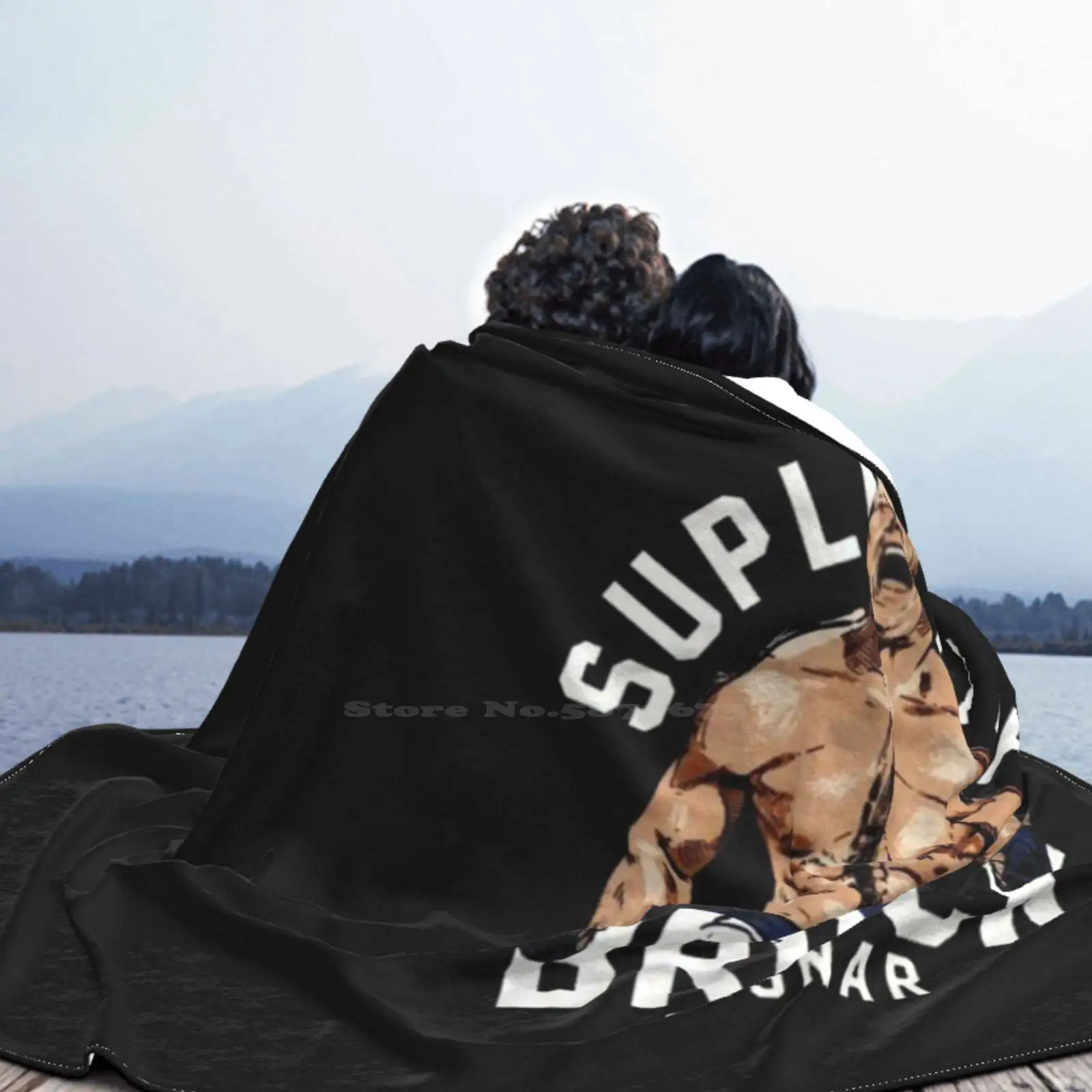 Фланелевое одеяло Super City Brock с вырезами яркое теплое фланелевое рельефным