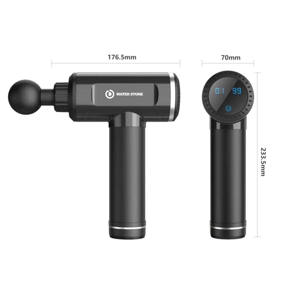 Профессиональный Массажный пистолет с ЖК дисплеем для глубокого массажа