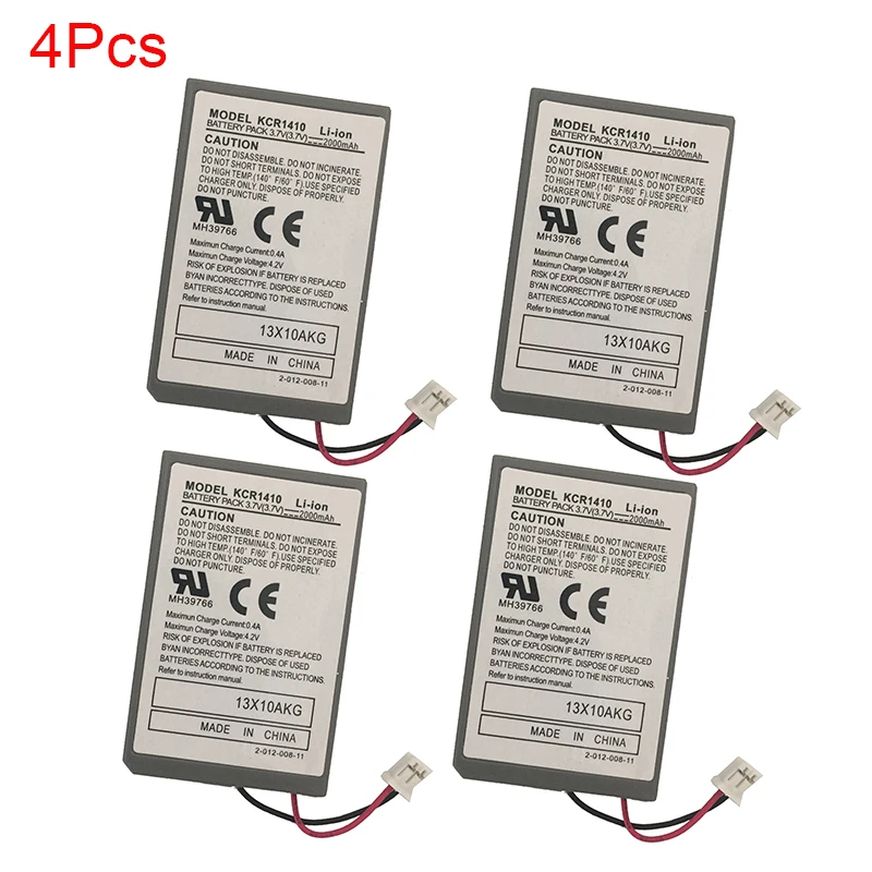 4Pcs 2000mAh Gamepad Battery + USB Charger Cable For Sony Dualshock4 Rechargeable Batteries controller PS4 Gamepad Battery