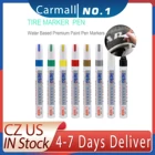 Маркеры для автомобильных шин, 1 шт., белая шина, водостойкие, перманентные, металлические