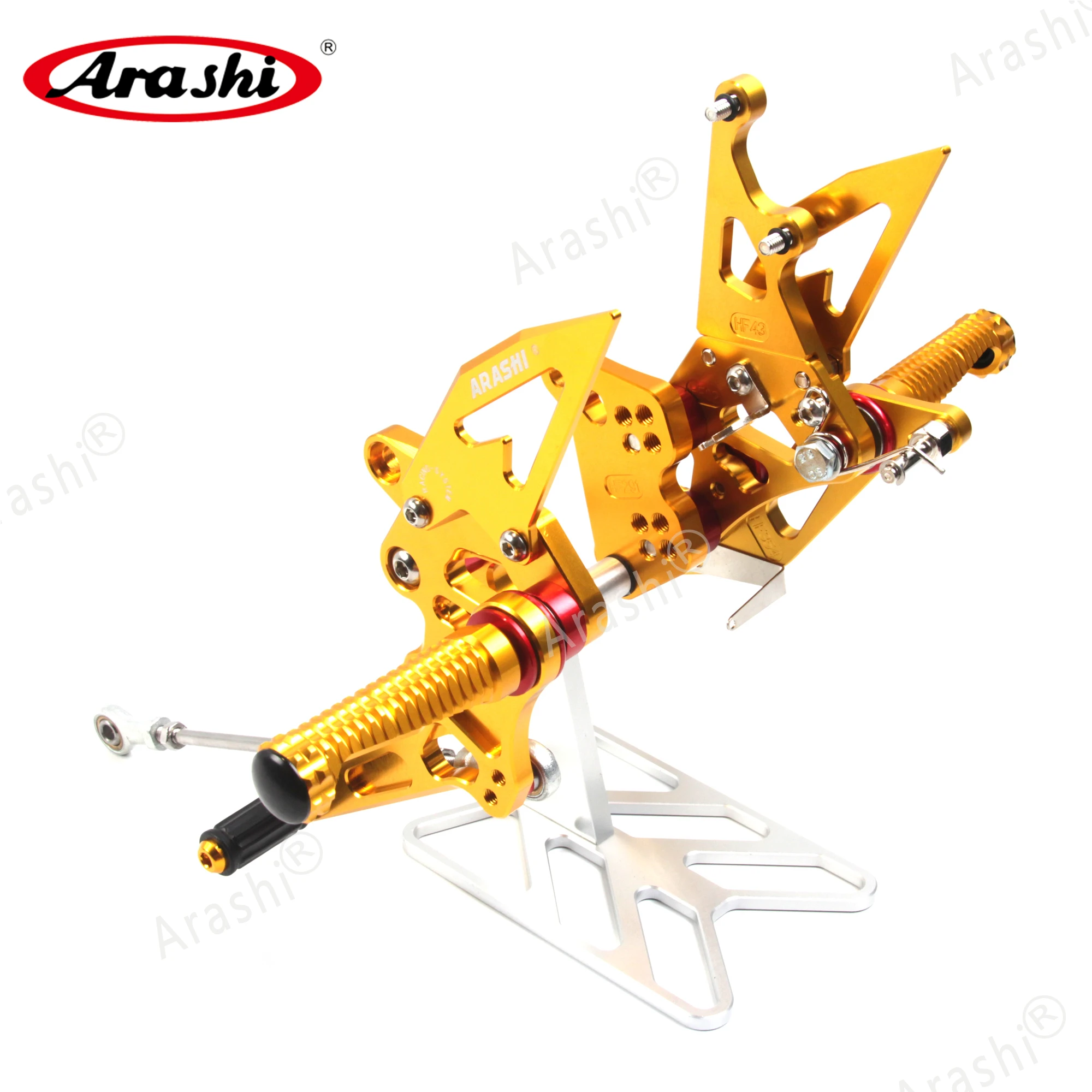 Араши для SUZUKI GSXR1300 Hayabusa 1999-2007 Rearset Регулируемые подножки 2000 2001 2002 2003 2004 2005 2006 с ЧПУ