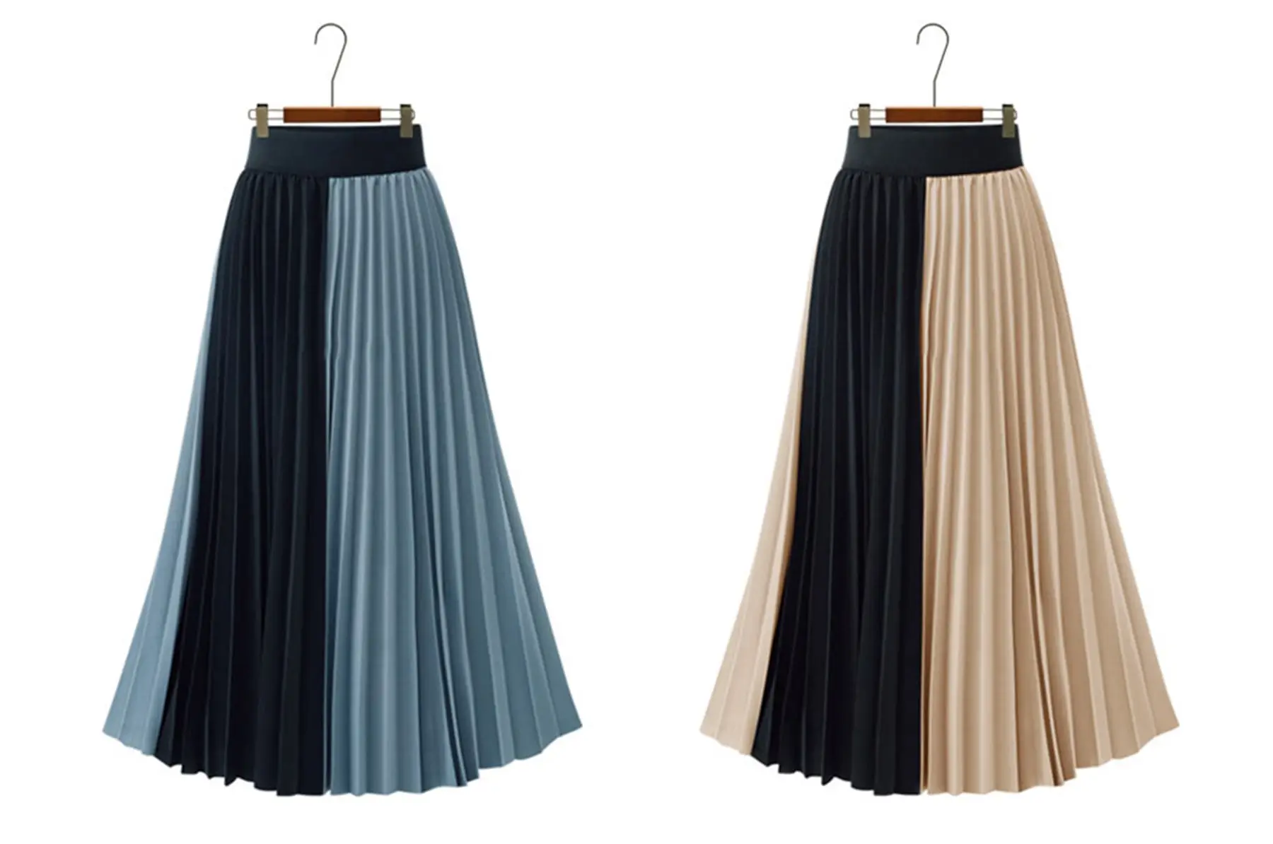 

2021 latest student simple style classic retro plaid long-sleeved pleated shirt skirt waist slimming bottoming dress