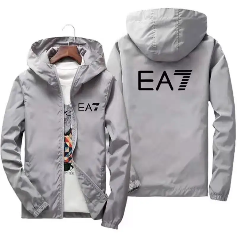 

EA7 men's brand zipper spring and autumn fashion sports windbreaker men's casual sunscreen windproof fishing outdoor windbreaker