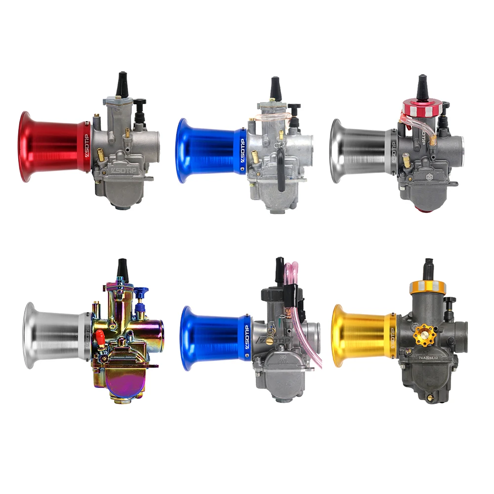 Чашка воздушного фильтра ZS Racing New Motorcycle Color 50 мм для карбюратора KOSO KEIHIN PWK 21 24 26 28 30