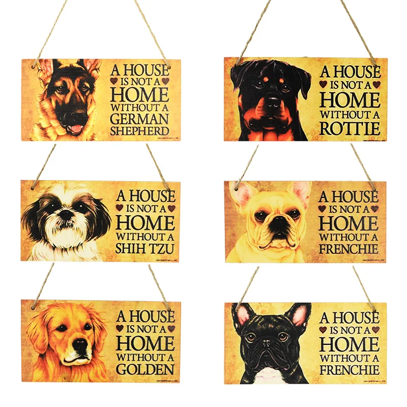 1 шт. прямоугольный деревянный подвесной жетон для собак|Украшения своими руками