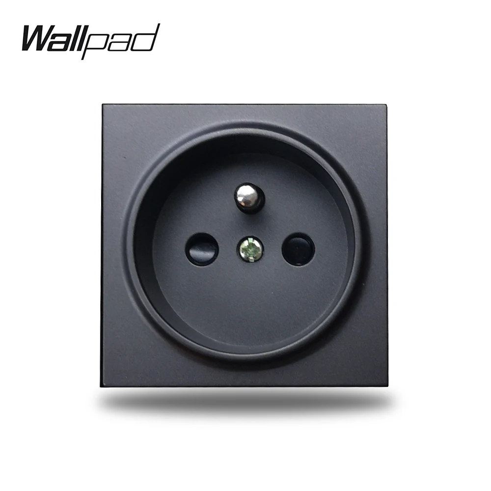 Wallpad S6 Черная Белая французская настенная электрическая розетка модульная DIY
