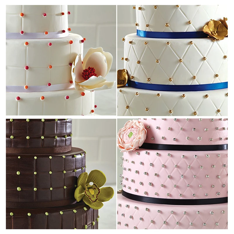 4 шт./компл. сетка прозрачная текстура коврик Fondant(сахарная) торт тисненной выпечки Текстура украшения формы Инструменты для тортов