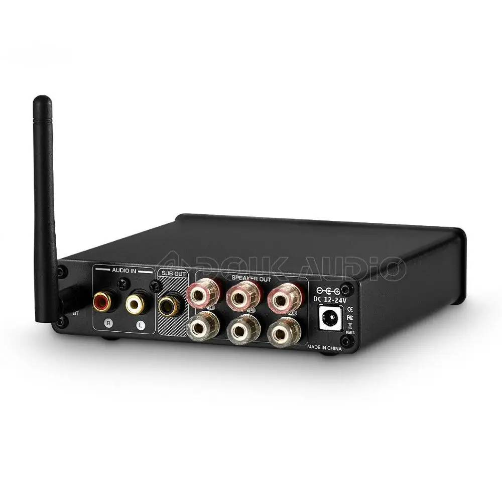 Усилитель звука Douk Hi Fi Bluetooth 5 0 стерео 2 1 каналов аудиоусилитель для сабвуфера USB