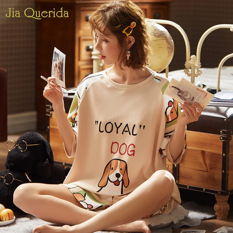 Новинка 2020 модный стиль мультяшный принт домашняя одежда Пижама для женщин