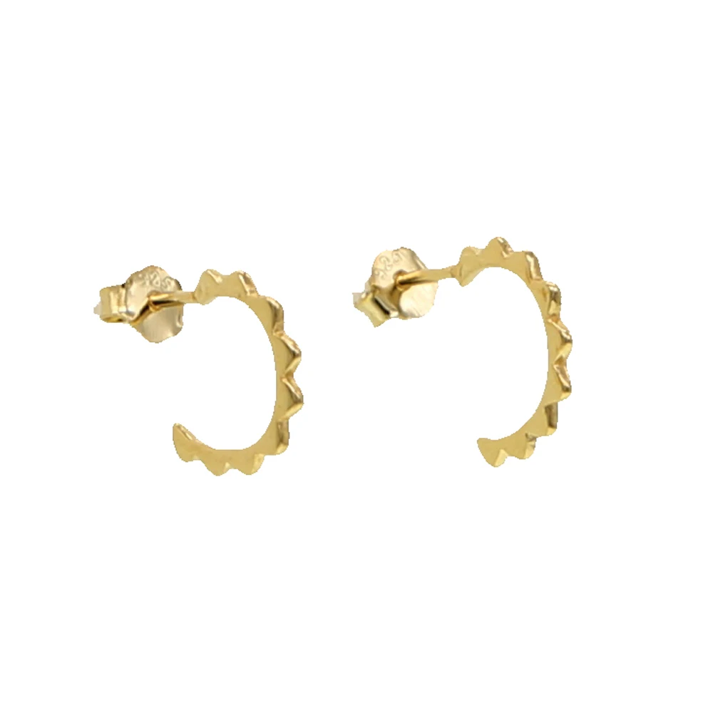 100% Стерлинговое Серебро 925 пробы дизайнерские маленькие серьги-кольца для женщин