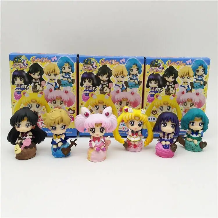 Сейлор Мун конфеты игрушки Базовая коробка яйцо крем кукла искусственная