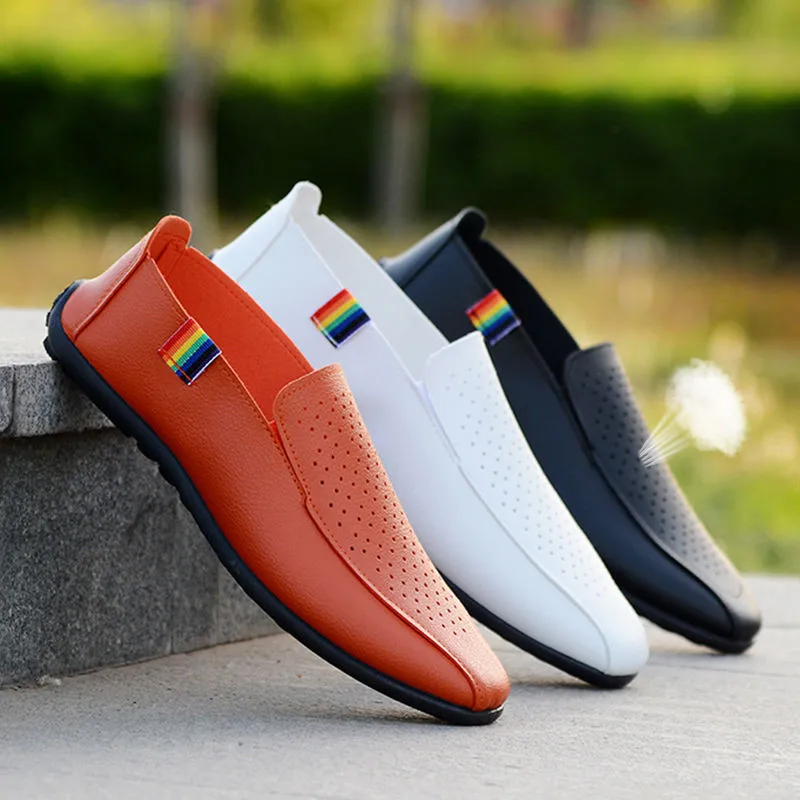2020 Men Loafers Shoes Spring Fashion Boat Footwear Man Brand Leather Moccasins Men'S Comfy Drive Men's Casual | Обувь