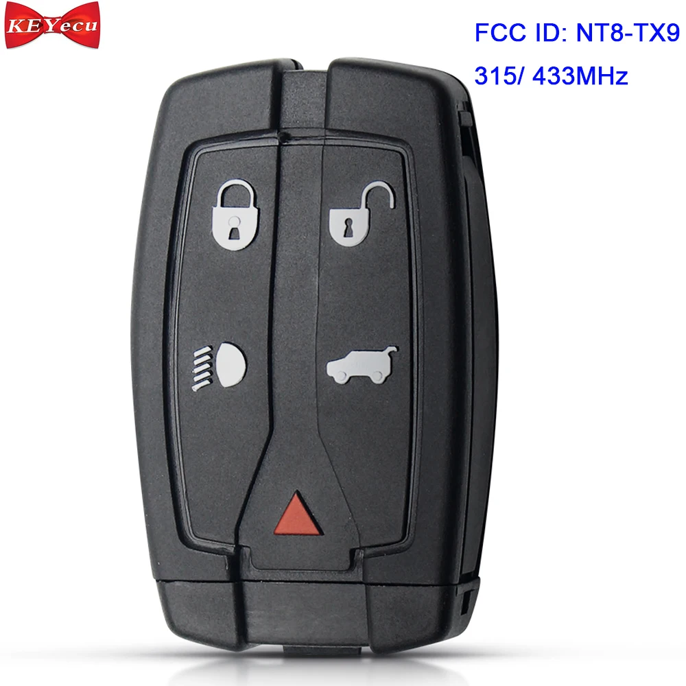 KEYECU для Land Rover LR2 2008 2009 2010 2011 2012 дистанционный ключ-брелок от машины FCC аддитивного