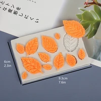 fresh style 3d maple leaf baking mould soft candy mould cake decorating mold silicone mold soft and non toxic durable mold epoxy