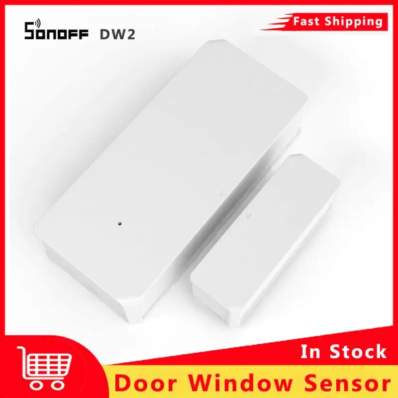 

SONOFF DW2 Smart Home WiFi Safe Door Window Sensor Alarm Security Lock Detector By Phone Work With EWelink APP Alexa Google Home