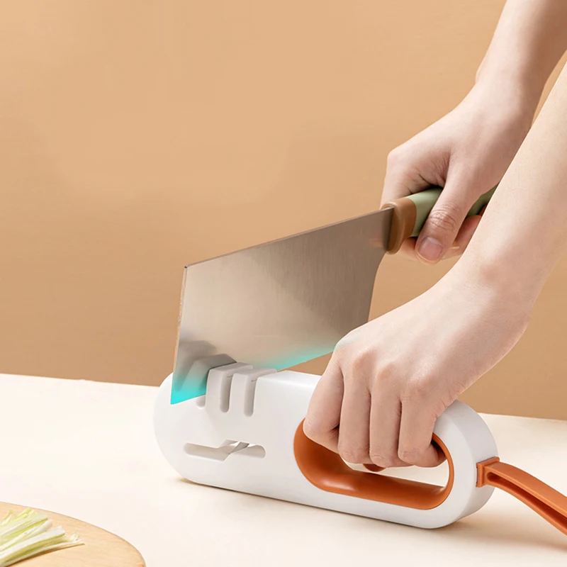 

Knife Sharpener 4 in 1 Multifunctional Four-stage Sharpener Quick Sharpener For Scissors Kitchen Knives Chef Accessories Tools