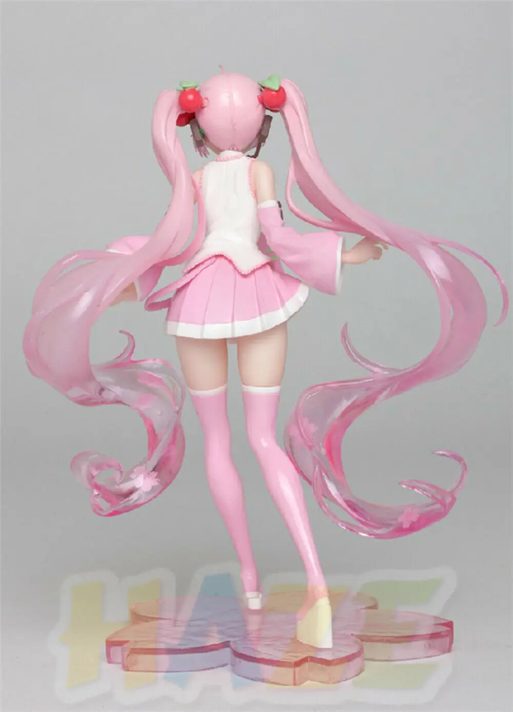 Горячая Аниме Хацунэ Мику цветки сакуры японской вишни 18 см ПВХ Фигурка Статуя