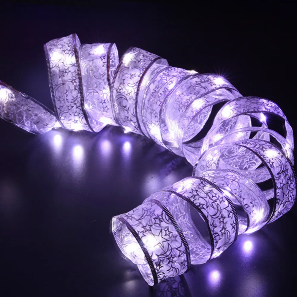 Светодиодная лента с питанием от аккумулятора гирлянда из медной проволоки