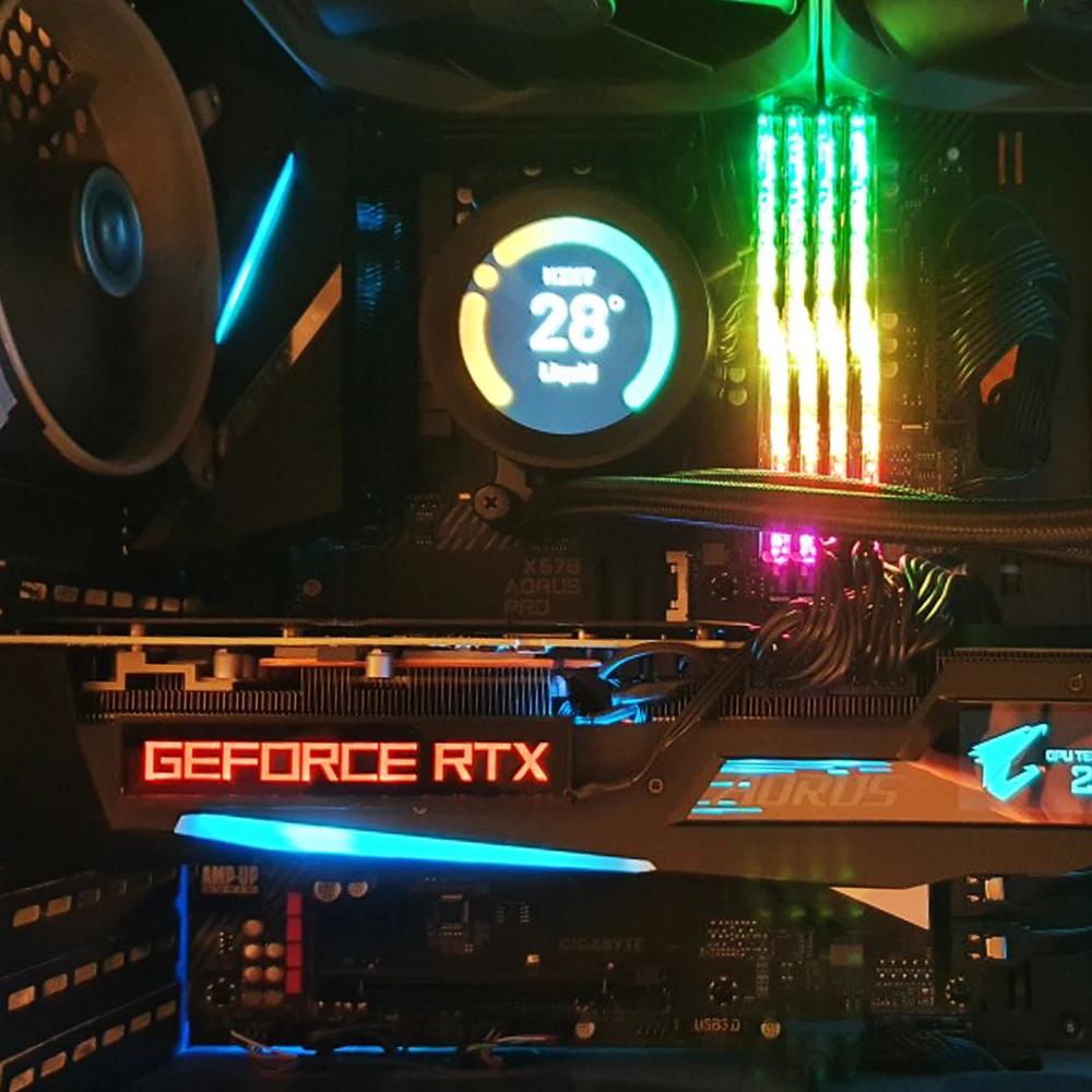FREEZEMOD GPU боковая панель RTX3090 GTX ROG украшение для ПК Видеокарта пластина Faith лампа