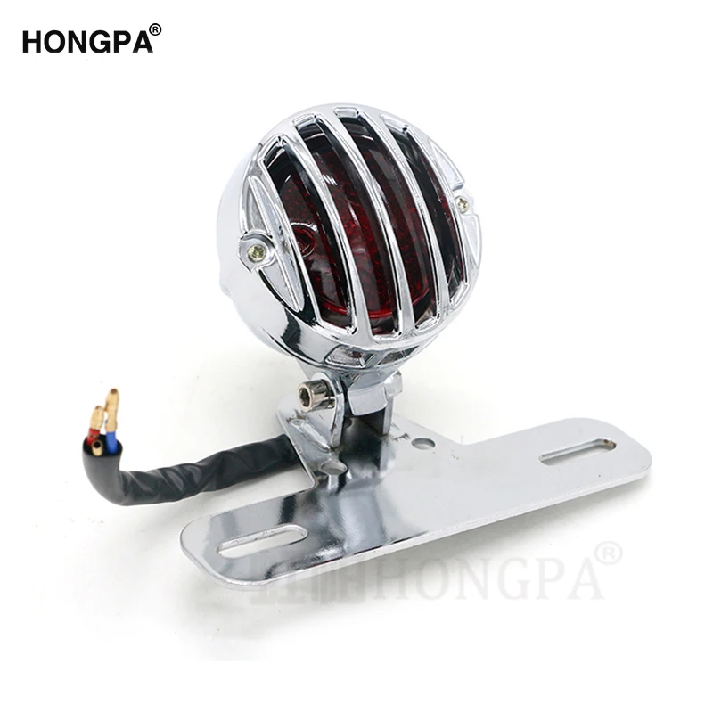 Мотоциклетные задние светильник с номерным знаком держатель черный Heavy Duty 12V шоры