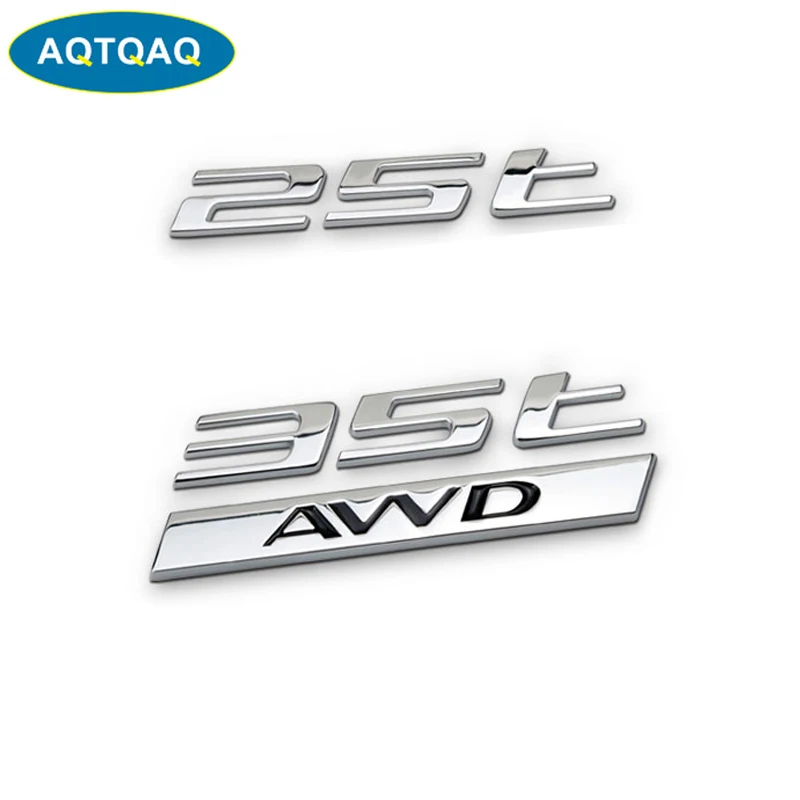 AQTQAQ 1 шт. 3D Металл 25T 35T AWD автомобильный боковое крыло задний багажник эмблема