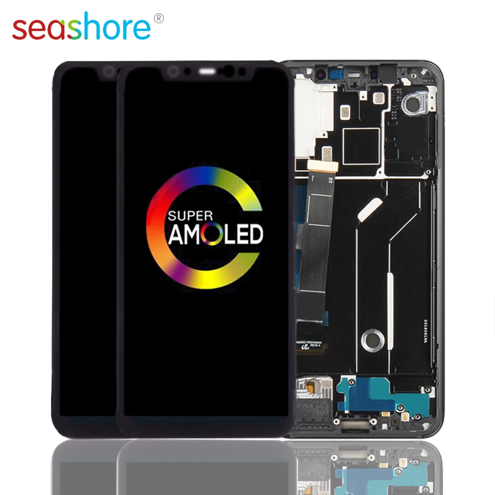 ЖК дисплей 6 21 &quotдля XIAOMI MI 8 с сенсорным экраном и дигитайзером в сборе рамкой для