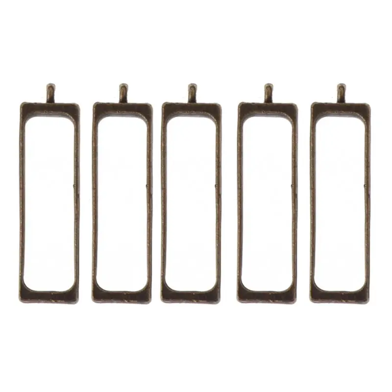 5 шт полые рамки открытая задняя рамка кулон УФ Смола прессованный цветок