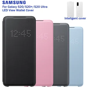 samsung original smart led view case for samsung galaxy s20 s20 s20 plus s20 ultra 5g wallet flip phone cover free global shipping