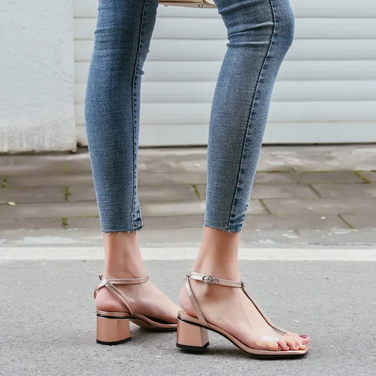 Большие размеры 9 10 11 босоножки на высоком каблуке Женская обувь женские летние