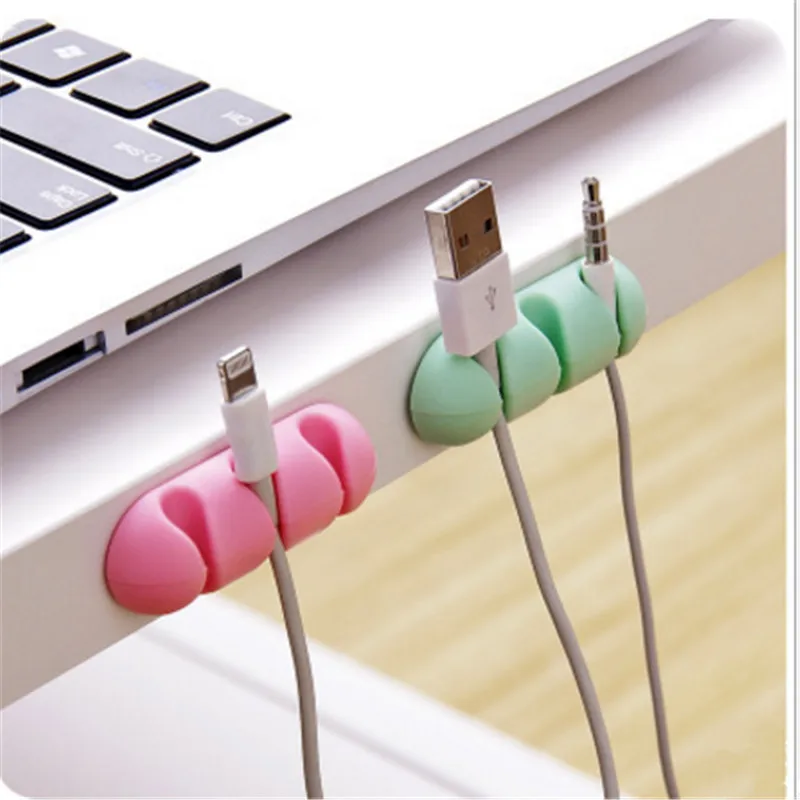 

New Self-adhesive Kitchen Wire Organizer Home Wire Storage Kitchen Gadget Desktop Wire Storage Tools Bathroom Home Accessories