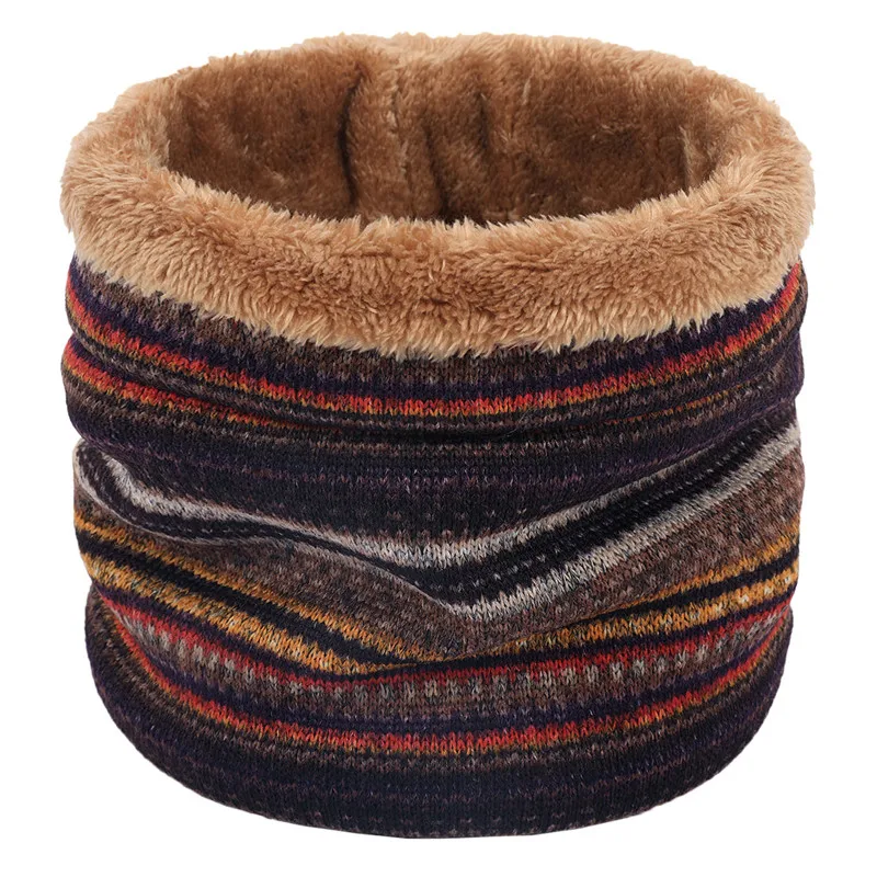 Шарф-кольцо детский зимний плотный с бархатным воротником 2019 |