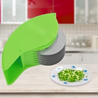 herb roller cutter with 6 stainless blade manual vegetable scallion cutter slicers shredded spices cook tool kitchen supplies